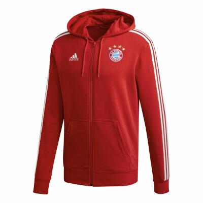 Adidas FC Bayern 3S FZ HD Trainingstop Rot