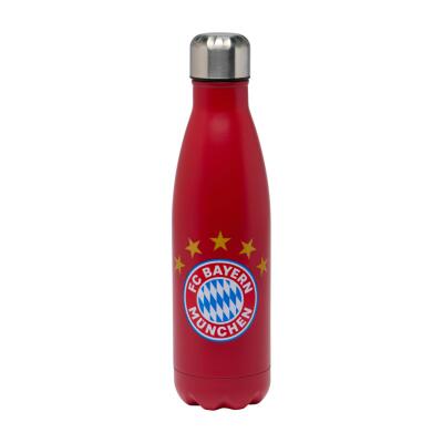 FC Bayern Edelstahlflasche Rot