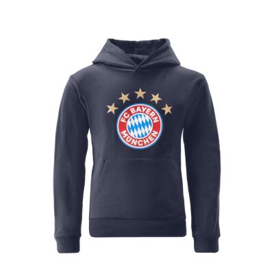 FC Bayern Kinder Hoodie Essential Navy Gr. 164