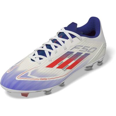 Adidas F50 League FG/MG weiß / grau Gr. 46