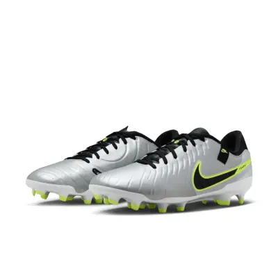 Nike Tiempo Legend 10 Academy FG/MG Fußballschuh silber