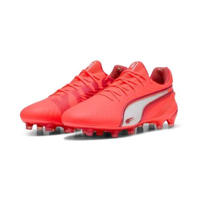 Puma King ULTIMATE FG/AG Fußballschuh rot/weiß