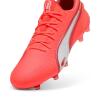 Puma King ULTIMATE FG/AG Fußballschuh rot/weiß