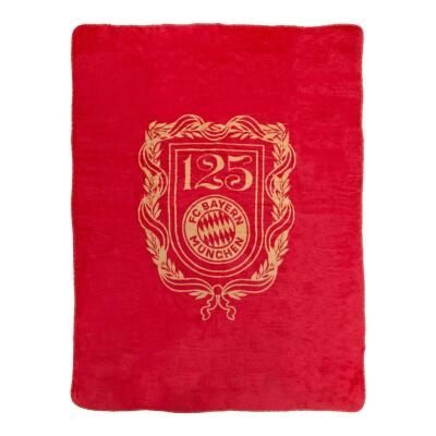 FC Bayern Fleecedecke 125 Jahre rot
