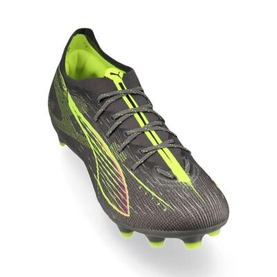 Puma Ultra 5 Pro FG/AG Fußballschuh aged-silver/neon-gelb
