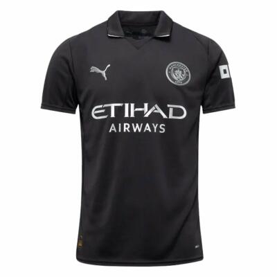 Manchester City Trikot Away 25/26 Kinder schwarz
