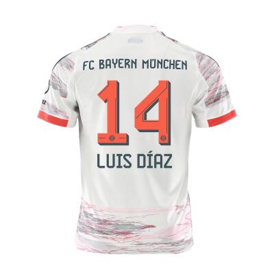 14 + Luis Díaz 25/26 Away Klein