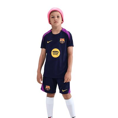 FC Barcelona kurzarm Trainingsshirt 25/26 Strike Kinder blau