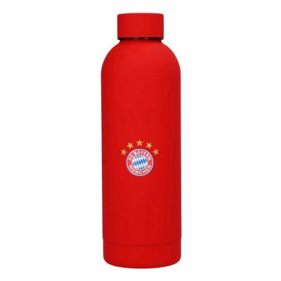 FC Bayern Edelstahlflasche rot