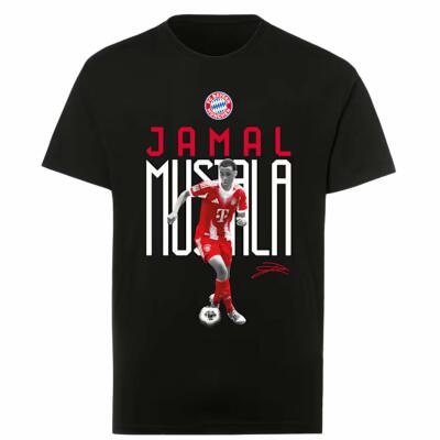 FC Bayern T-Shirt Musiala Kinder schwarz