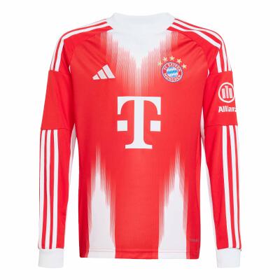 FC Bayern Trikot Home 25/26 Kinder rot/weiß Langarm