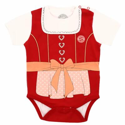 FC Bayern Baby Body Dirndl Kinder rot