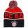 FC Bayern Bommelmütze Kinder rot/schwarz
