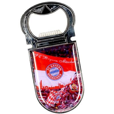FC Bayern Magnetflaschenöffner silber/rot