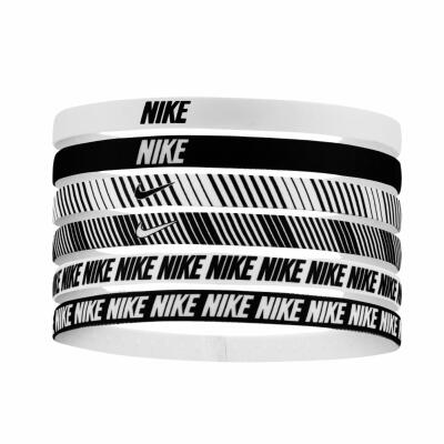 Nike Haarbänder 6 Pk Printed Unisex grau/schwarz