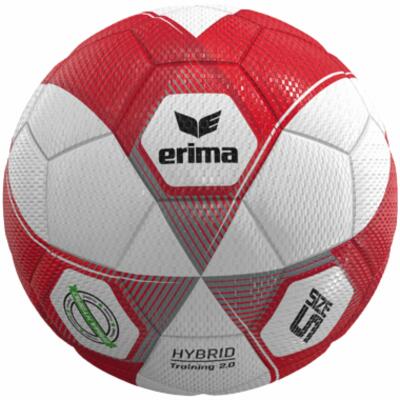 Erima Fußball Hybrid Training 2.0 Herren Gr.5 (ca.440g) weiß/rot