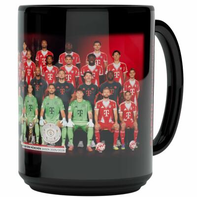 FC Bayern Tasse Team 25/26 schwarz
