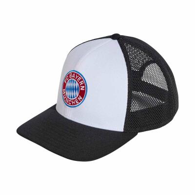 FC Bayern Cap Trucker Herren weiß/schwarz