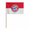 FC Bayern Fahne Logo mit Stock 60x40 cm rot