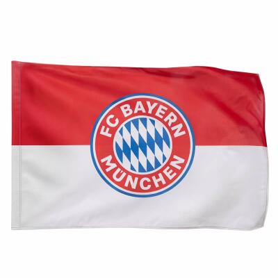 FC Bayern Fahne Logo 90x60 cm rot/weiß