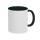 Keramiktasse Two Tones & Handle Schwarz