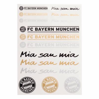 FC Bayern Aufkleberkarte Schriftzug