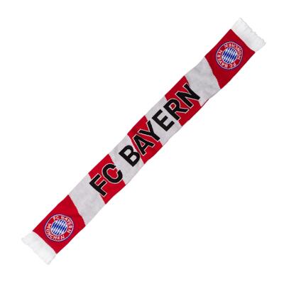 FC Bayern Fanschal Balken Rot/Weiß