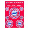 FC Bayern Aufkleberkarte Logo