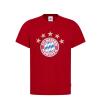 FC Bayern T-Shirt 5 Sterne Logo rot