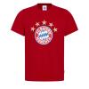 FC Bayern T-Shirt Logo Rot 5 Sterne Kinder Gr. 116