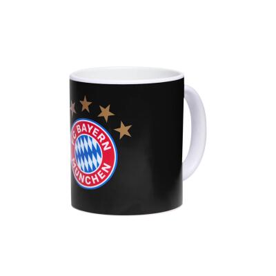 FC Bayern Tasse 5 Sterne Schwarz