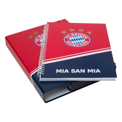 FC Bayern Heftebox und Collegeblock DIN A4