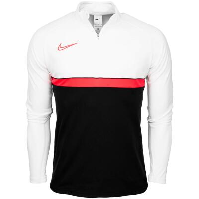 Nike Academy 21 ZIP Hoodie Weiß/Neon Orange Kinder Gr. XL (158-170)