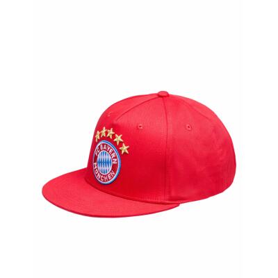 FC Bayern Snapback Cap 5 Sterne Logo Kinder rot