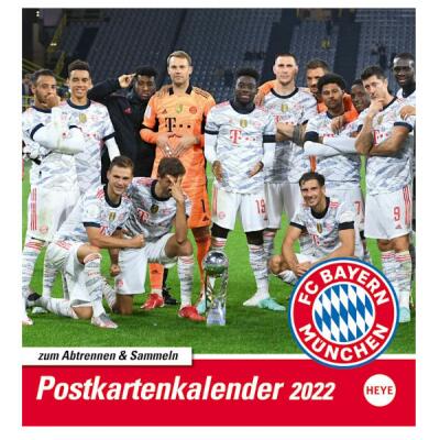 FC Bayern Postkartenkalender 2022
