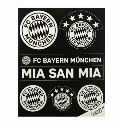 FC Bayern Leuchtaufkleber-Set