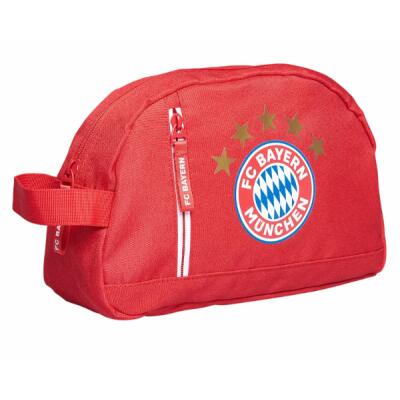 FC Bayern Kulturbeutel Rot 5 Sterne Logo