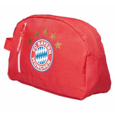 FC Bayern Kulturbeutel Rot 5 Sterne Logo