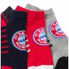 FC Bayern Sneaker-Socken Kinder 3er Set Gr. 31-34