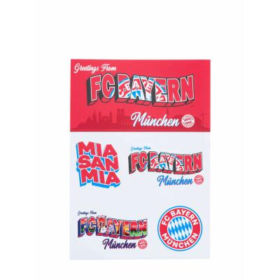 FC Bayern Aufkleberkarte Postcards