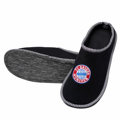 FC Bayern Filz-Pantoffeln Navy für Erwachsene