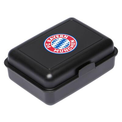FC Bayern Brotdose Logo Schwarz
