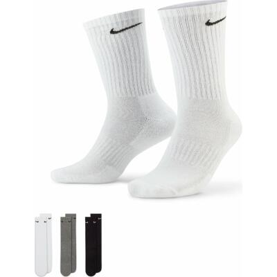 Nike Everyday Cushioned Crew Socken Weiß/Grau/Schwarz