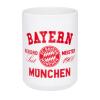 FC Bayern Tasse Rekordmeister Weiß