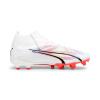 Puma ULTRA PRO FG/AG White/Black/Fire Orchid Gr. 46,5
