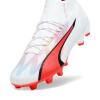 Puma ULTRA PRO FG/AG White/Black/Fire Orchid Gr. 46,5